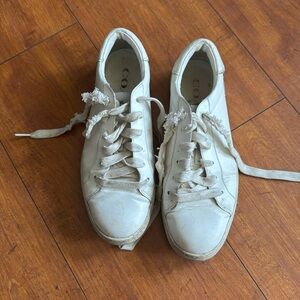 Well loved coach leather sneakers